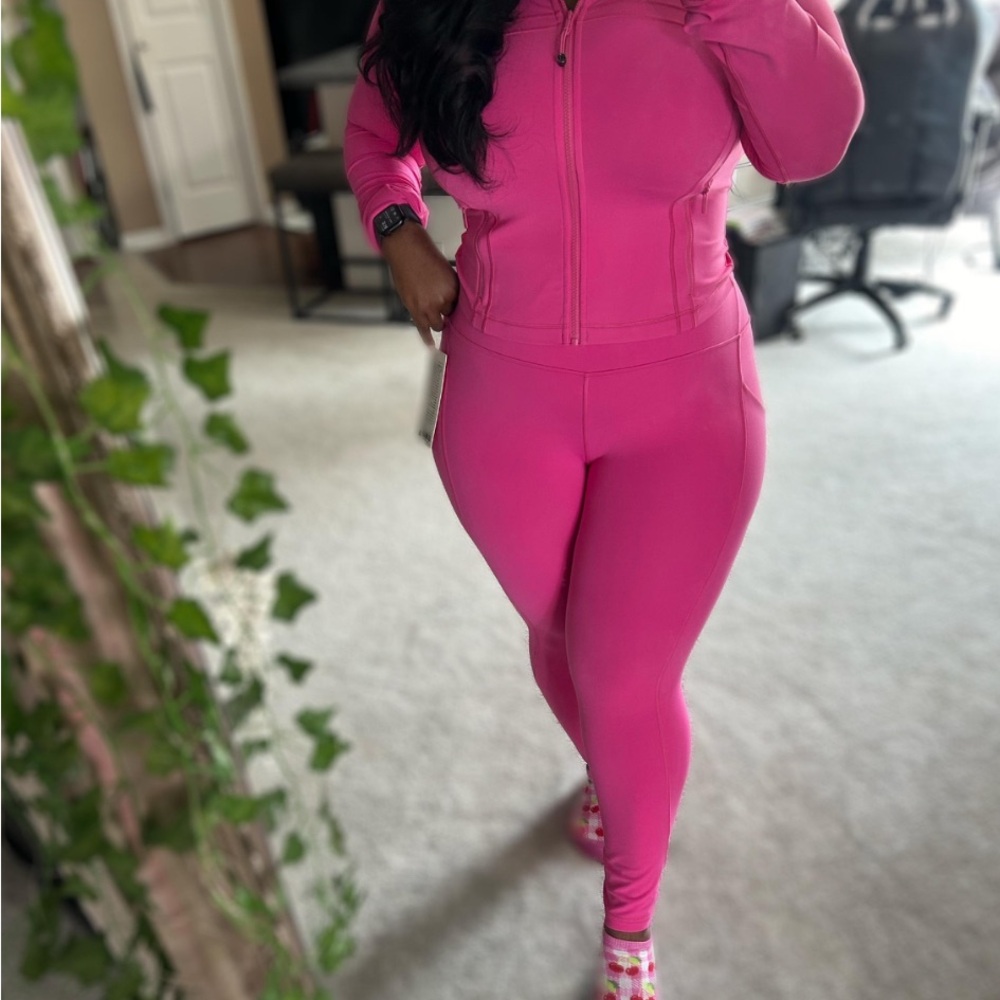lululemon athletica Pink Women's Leggings and jacket set
